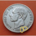 .AMADEO I 5 PESETAS 1871 * 18/71 SDM PLATA ESPAÑA 4 DURO SILVER