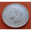 ALFONSO XIII 5 PESETAS 1896 * 18/96 SGV PLATA EBC-- ESPAÑA 1