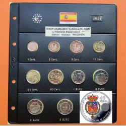 . 1 aacoin @6/NOV Envío@ ESPAÑA MONEDAS EURO 2023 + 2€ CÁCERES + PRESIDENCIA + 40 EUROS 2023 INFANTA LEONOR PLATA + HOJA PARDO