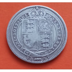 INGLATERRA 1 SHILLING 1887 Queen VICTORIA tipo JUBILEE KM.774 MONEDA DE PLATA MBC- UK British silver coin