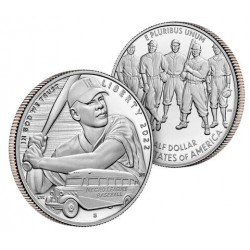 . 1 moneda x ESTADOS UNIDOS 1/2 DOLAR 2022 S BEISBOL y AUTOBUS NEGRO LEAGUES BASEBALL NICKEL PROOF ESTUCHE Us Mint