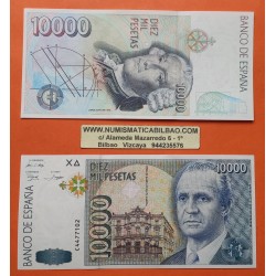 1 billete NUEVO x ESPAÑA 10000 PESETAS 1992 JUAN CARLOS I Serie C Pick 166 SC SIN CIRCULAR Spain banknote