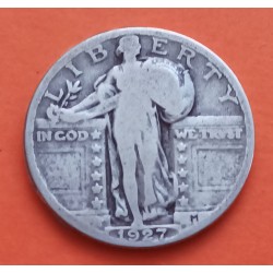 USA 1/4 DOLLAR 1928 STANDING LIBERTY VF SILVER QUARTER