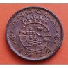 ANGOLA 1 ESCUDO 1972 ESCUDO Y VALOR KM.76 MONEDA DE BRONCE EBC- República Portuguesa Portugal