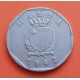 MALTA 50 CENTIMOS 1992 FLORES y ESCUDO KM.98 MONEDA DE NICKEL MBC Pre-Euro coin