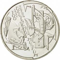 ALEMANIA 10 EUROS 2003 Ceca D 100 AÑOS DEL MUSEO NACIONAL DE MUNICH MONEDA DE PLATA SC Euro silver coin