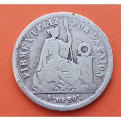 . 1 SOL 1934 PERU Ceca de Lima DAMA SENTADA PLATA BAJA MBC+