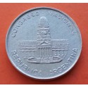 ARGENTINA 1 PESO 1984 CONGRESO NACIONAL KM.91 MONEDA DE ALUMINIO EBC