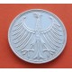 ALEMANIA 5 MARCOS 1966 F AGUILA y VALOR KM.112.1 MONEDA DE PLATA MBC- Germany BRD 5 Marks silver