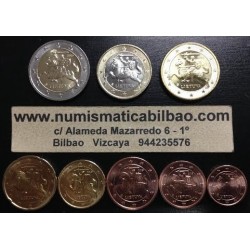 LITUANIA MONEDAS EUROS 2015 SC 1+2+5+10+20+50 Centimos + 1 EURO + 2 EUROS SERIE