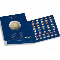 . 1 ALBUM LEUCHTTURM + 21 monedas x 2 EUROS 2012 X ANIVERSARIO SC 17 Países ALEMANIA A+D+F+G+J, FINLANDIA, LUXEMBURGO...