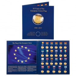 . ..2 EUROS 2015 BANDERA EUROPEA JUEGO 19 DE PAISES/MONEDAS SC