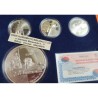 . 4 monedas x ESPAÑA 10 EUROS 2005 + 50 EUROS 2005 IV CENTENARIO DEL QUIJOTE PLATA ESTUCHE y CERTIFICADO FNMT