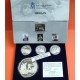 . 4 monedas x ESPAÑA 10 EUROS 2008 + 50 EUROS 2008 BICENTENARIO DE LA GUERRA DE INDEPENDENCIA PLATA ESTUCHE CERTIFICADO FNMT