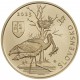 . 1 acoin x ESLOVAQUIA 5 EUROS 2023 CIGUEÑA NEGRA Fauna 6ª MONEDA DE LATON SC Slovakia