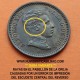 . @RARA VARIANTE OREJA RAYADA@ ESPAÑA Rey ALFONSO XIII 2 CENTIMOS 1905 * 05 SMV MONEDA DE COBRE KM.722 SC Spain