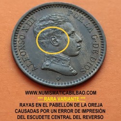 ALFONSO XIII 1 CENTIMO 1906 * 6 SLV COBRE MBC++ ESPAÑA