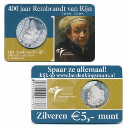 HOLANDA 5 EUROS 2006 REMBRANDT PLATA SC NETHERLANDS
