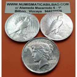 . 1 moneda CIRCULADA x Estados Unidos 1 DOLAR 1922 PEACE PAZ KM.150 PLATA USA silver $1 Dollar Coin R/5