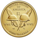 ESTADOS UNIDOS 1 DOLAR 2016 P INDIA SACAGAWEA CODE TALKERS SC MONEDA DE LATON USA DOLLAR COIN