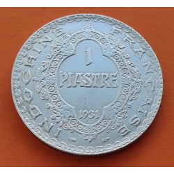 .INDOCHINA FRANCESA 1 PIASTRA 1903 A PLATA @RARA@ INDOCHINE