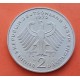 ALEMANIA 2 MARCOS 1979 G KONRAD ADENAUER y AGUILA KM.124 MONEDA DE NICKEL SC- Germany BRD Marks