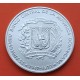 REPUBLICA DOMINICANA 1 PESO 1972 1947 CASA DE LA MONEDA 25 ANIVERSARIO KM.34 MONEDA DE PLATA SC Dominican Republic silver coin