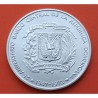 REPUBLICA DOMINICANA 1 PESO 1972 1947 CASA DE LA MONEDA 25 ANIVERSARIO KM.34 MONEDA DE PLATA SC Dominican Republic silver coin