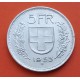 SUIZA 5 FRANCOS 1953 B GUILLERMO TELL y ESCUDO KM.40 MONEDA DE PLATA MBC Switzerland 5 Francs silver coin