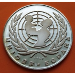 0,76 ONZAS x ESPAÑA MEDALLA DE PLATA 1979 UNICEF AÑO INTERNACIONAL DEL NIÑO Medalla Nº 62 Pureza 999