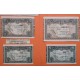6 billetes x EUSKADI 5A+5+10+25+50+100 PESETAS 1937 BILBAO Guerra Civil 1936 España EUZKADI R/3