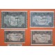 6 billetes x EUSKADI 5A+5+10+25+50+100 PESETAS 1937 BILBAO Guerra Civil 1936 España EUZKADI R/3