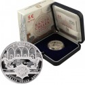 ITALIA 5 EUROS 2010 SANTA CHIARA en NAPOLES Serie ITALY OF ARTS KM 330 MONEDA DE PLATA PROOF ESTUCHE y CERTIFICADO