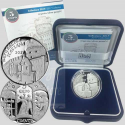 3.000 Tirada x ITALIA 5 EUROS 2017 TRENTO CASTILLO DE BUONCONSIGLIO MONEDA DE PLATA PROOF ESTUCHE