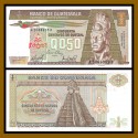 @ESCASO@ GUATEMALA 1/2 QUETZAL 1985 TIKAL TEMPLO MAYA e INDIO TECUN UMAN Pick 65 BILLETE SC 0,50 Centavos UNC BANKNOTE