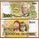 BRASIL 1000 CRUZEIROS 1990 CANDIDO RONDON e INDIGENAS Pick 231B BILLETE SC Brazil UNC BANKNOTE