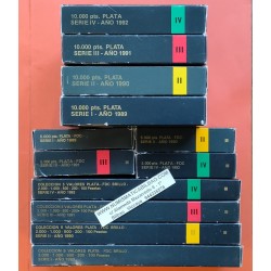 . ESPAÑA V CENTENARIO 1ª SERIE PLATA 100 a 10000 PESETAS 1989 OF