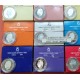 SERIE COMPLETA 9 monedas x ESPAÑA 1000 PESETAS 1995+1996+1997+1998+1999+2000 PLATA SI ESTUCHE y CERTIFICADO FNMT