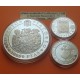 3 monedas x ESPAÑA 2000 PESETAS 1993 CONCHA y PEREGRINOS + 10000 PESETAS 1993 XACOBEO PLATA AÑO SANTO JACOBEO