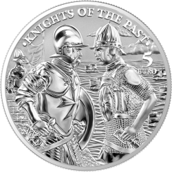 . 1 coin @18/NOV ENVIO@ MALTA 5 EUROS 2022 CABALLEROS MEDIEVALES 2ª MONEDA DE PLATA 1 ONZA Oz silver coin KNIGHTS OF THE PAST