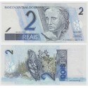 BRASIL 2 REALES 2001 TORTUGA y DAMA ALEGORIC Serie A...A Pick 249.A BILLETE SC Brazil UNC BANKNOTE