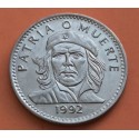 1 moneda x CUBA 3 PESOS 1992 ERNESTO CHE GUEVARA PATRIA o MUERTE KM.346A MONEDA DE NICKEL MBC+ Caribe R/1