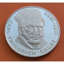 ALEMANIA 5 MARCOS 1977 J CARL FRIEDRICH GAUSS KM.145 MONEDA DE PLATA SC- Germany 5 Marks silver