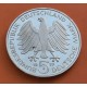 ALEMANIA 5 MARCOS 1977 J CARL FRIEDRICH GAUSS KM.145 MONEDA DE PLATA SC- Germany 5 Marks silver