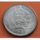 PERU 5 INTIS 1987 GRAN ALMIRANTE MIGUEL GRAU KM.300 MONEDA DE NICKEL SC-