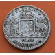 AUSTRALIA 1 FLORIN 1960 REINA ISABEL II y ESCUDO KM.60 MONEDA DE PLATA MBC silver coin