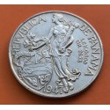 PANAMA 1 BALBOA 1947 VASCO NUÑEZ DE BALBOA Reverso TIPO 1 KM.13 MONEDA DE PLATA EBC silver coin R/1