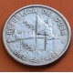 CUBA 10 CENTAVOS 1952 BANDERA y ARBOL 50 AÑOS DE LIBERTAD y PROGRESO KM.23 MONEDA DE PLATA MBC+ silver coin R/1