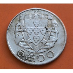 PORTUGAL 5 ESCUDOS 1934 CARABELA KM.581 MONEDA DE PLATA MBC- REPUBLICA PORTUGUESA silver  coin