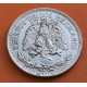 MEXICO 50 CENTAVOS 1945 AGUILA y VALOR KM.447 MONEDA DE PLATA EBC silver coin WWII R/2